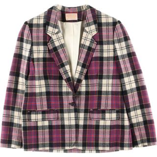 ペンドルトン(PENDLETON)の古着 70~80年代 ペンドルトン PENDLETON タータンチェック ウール テーラードジャケット USA製 レディースM ヴィンテージ /eaa307212(テーラードジャケット)