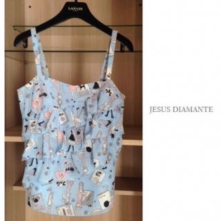 JESUS DIAMANTE - JESUS DIAMANTE ❤︎ フリル キャミソール ジーザス