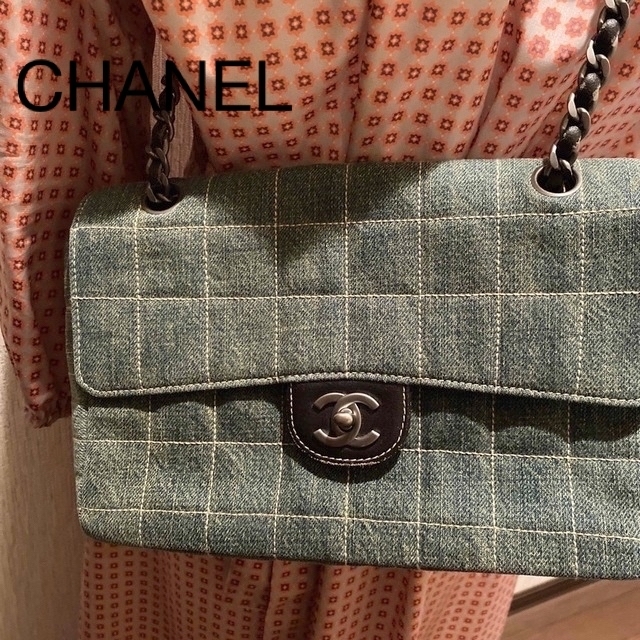 人気が高い CHANEL シャネル デニム チョコバー 2wayショルダーバッグ