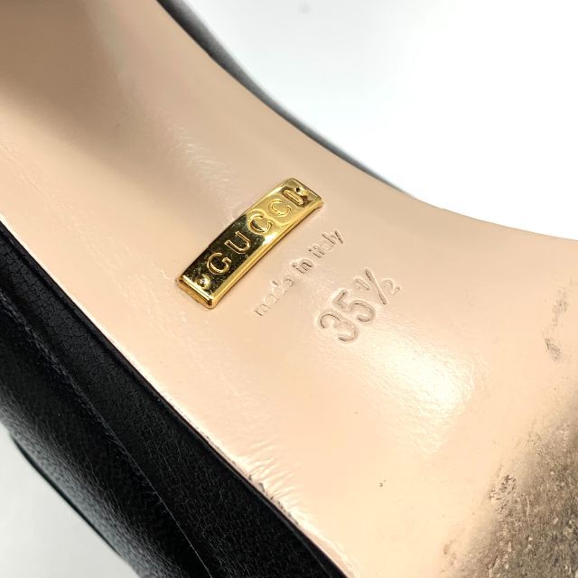 Gucci - 5676 グッチ レザー ホースビット ヒール ローファー パンプス