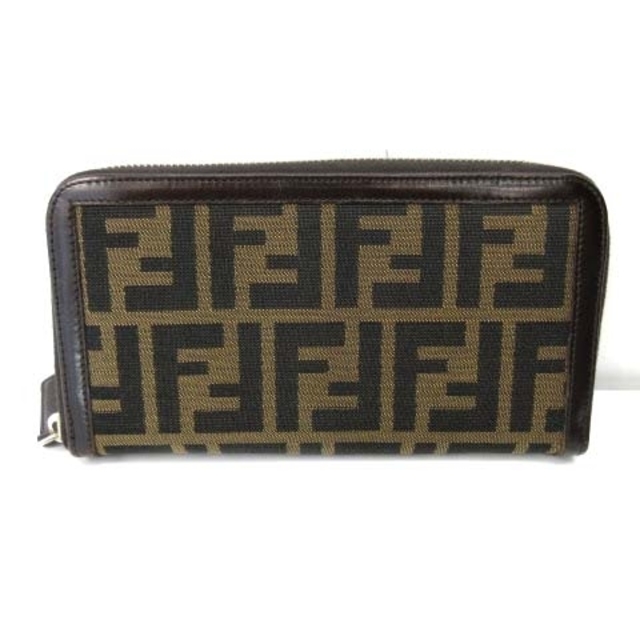 フェンディ FENDI 長財布 ウォレット ズッカ柄 ラウンドジップ