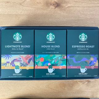 スターバックスコーヒー(Starbucks Coffee)の【新品】《スターバックス》オリガミ パーソナルドリップコーヒー 3種 12杯分(コーヒー)