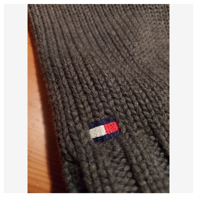 TOMMY HILFIGER(トミーヒルフィガー)のTOMMY HILFIGER コットンニット グレー 状態良好 メンズのトップス(ニット/セーター)の商品写真