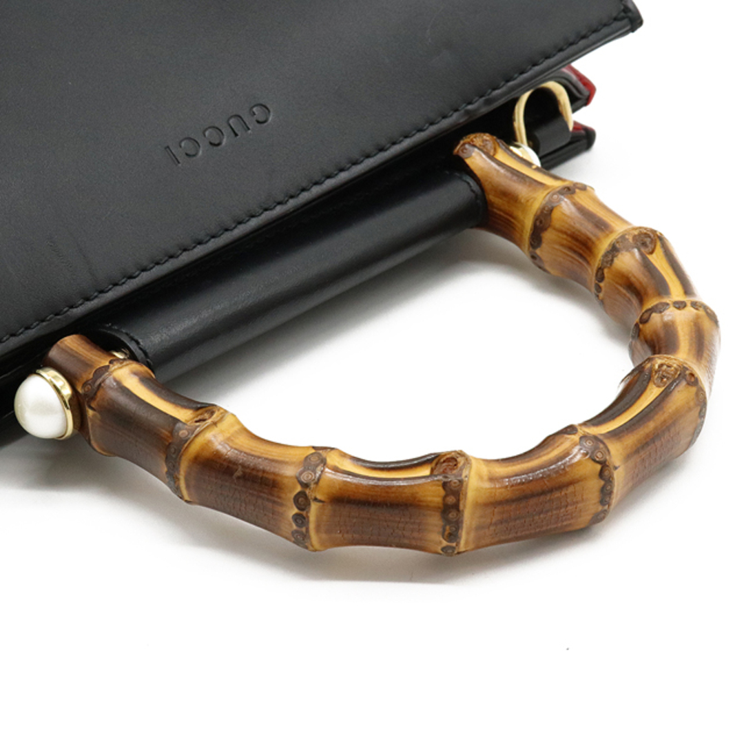 Gucci - グッチ ニムフェア バンブー ハンドバッグ レザー (22270061
