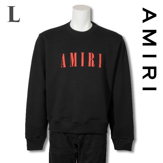新品 AMIRI logo-print crewneck スウェットシャツ L メンズ トップス ...