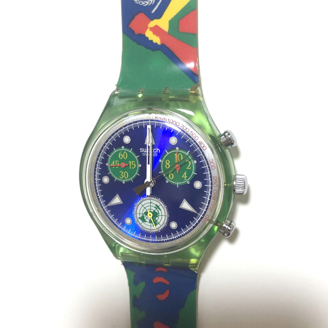 swatch(スウォッチ)のスウォッチ クロノ 国連50周年限定記念モデル デッドストック クォーツ メンズの時計(その他)の商品写真