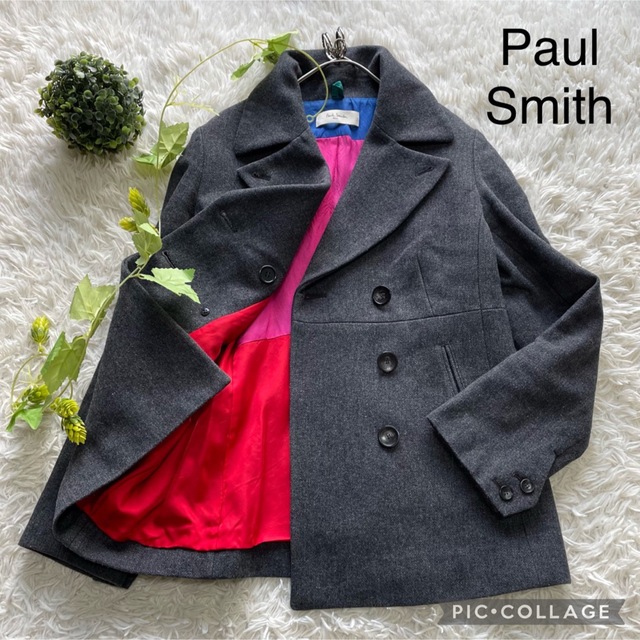 Paul Smith(ポールスミス)のPaul Smith ポールスミス　ダブルブレストジャケット　ショートコート レディースのジャケット/アウター(ピーコート)の商品写真