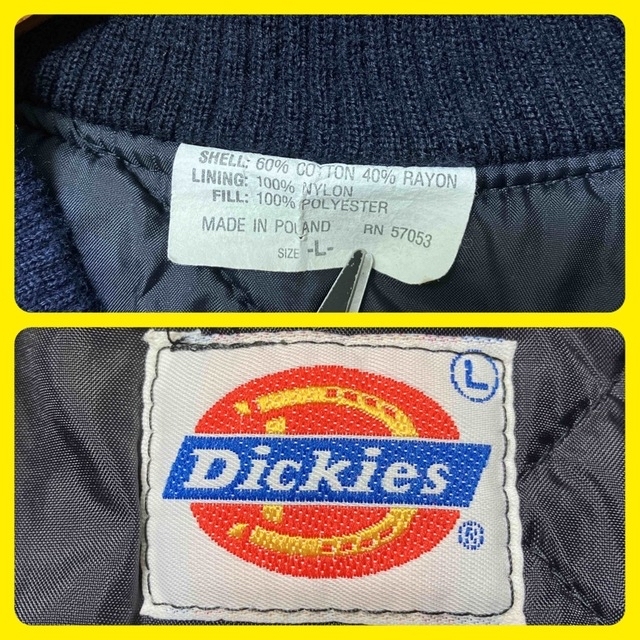 Dickies(ディッキーズ)の70s-80sヴィンテージ古着/Dickies/チェック柄ベスト/紺/Ｌ/373 メンズのトップス(ベスト)の商品写真