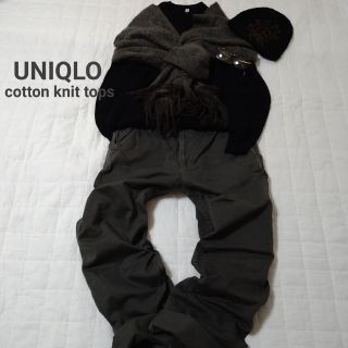 ユニクロ(UNIQLO)のユニクロ UNIQLO コットンニットプルオーバートップス 新品(ニット/セーター)