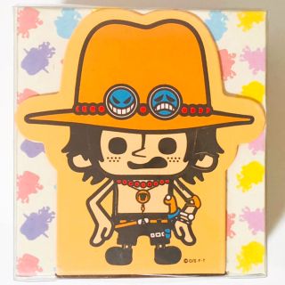 新品★ONE PIECE【エース】ブックエンド★オレンジ★アミューズメント景品(その他)