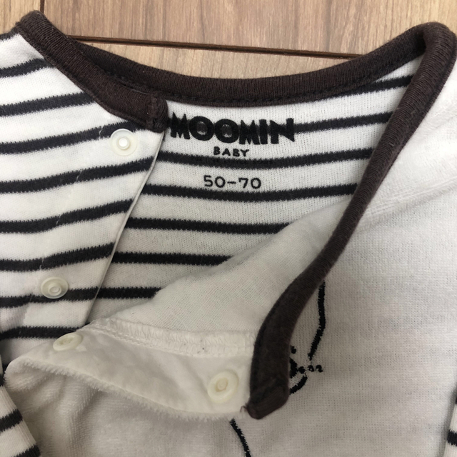 MOOMIN(ムーミン)の【2枚組】ムーミンベビー　2wayオール　ロンパース　70 キッズ/ベビー/マタニティのベビー服(~85cm)(ロンパース)の商品写真