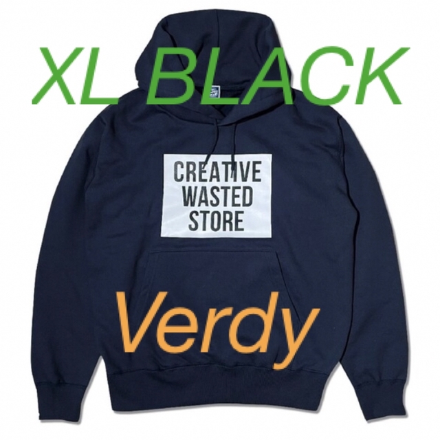Creativedrug store ✖️ Verdy パーカーBLACK XL