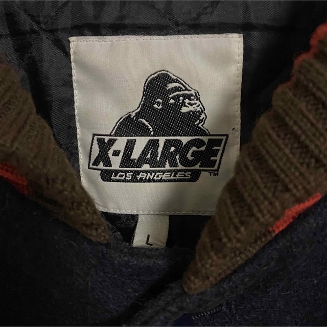 即完売品 SAMPLE品 XLARGE LA 両面刺繍パイルロゴ スタジャン