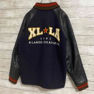 XLARGE - 【希少デザイン】エクストララージ スタジャン 刺繍ロゴ ...