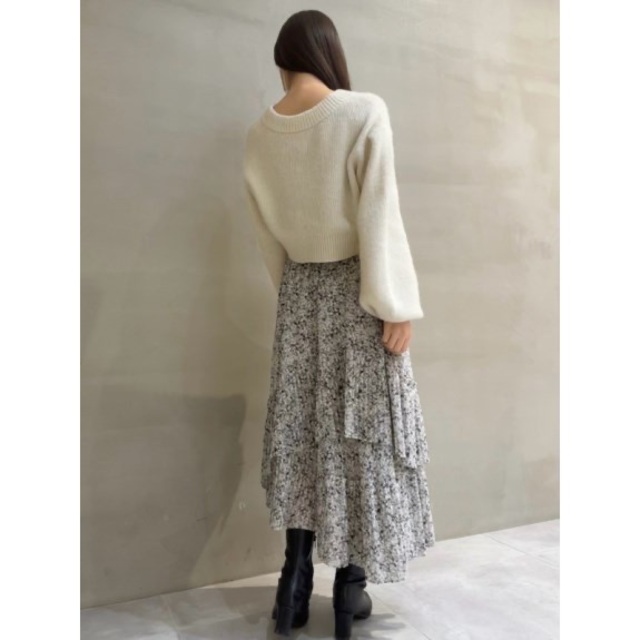 SNIDEL (スナイデル) Sustainableプリントプリーツスカート レディース