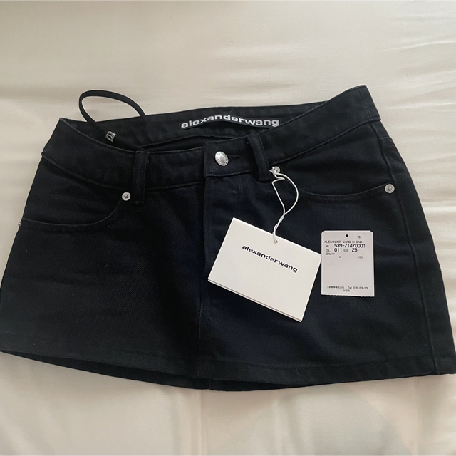 alexander wang denim skirt / black 4