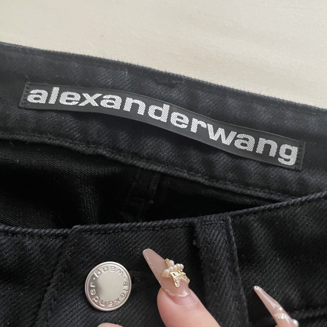 alexander wang denim skirt / black 6