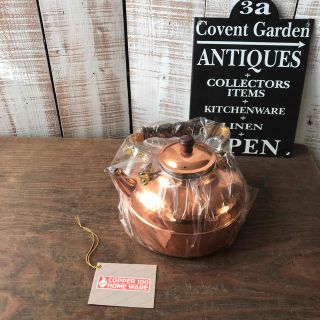 未使用品　COPPER KETTLE   鎚目入　ケトル　ヤカン　2ℓ(調理道具/製菓道具)