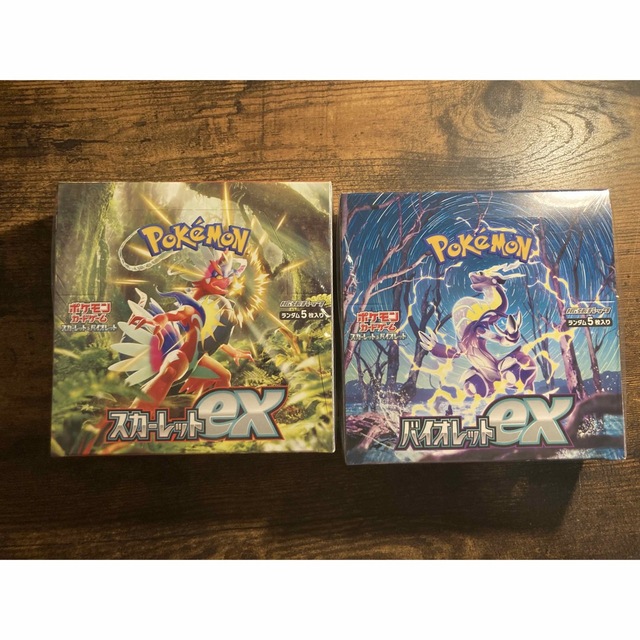 ポケモンカードゲームスカーレットexバイオレットex新品シュリンク付き各１BOX