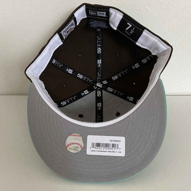 New Era 1/2 Cap ツバ裏グレー ニューエラ ニューヨーク メッツつば裏ピンク