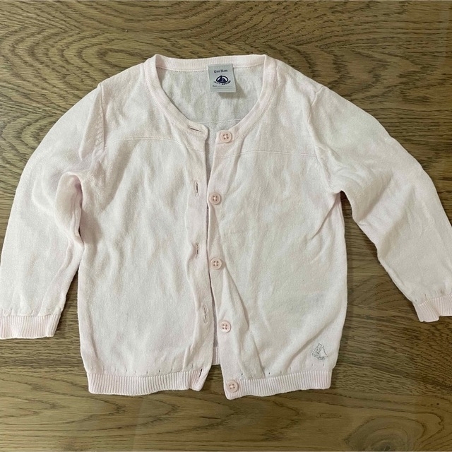 PETIT BATEAU(プチバトー)のプチバトー　カーディガン　12m 74センチ キッズ/ベビー/マタニティのベビー服(~85cm)(カーディガン/ボレロ)の商品写真