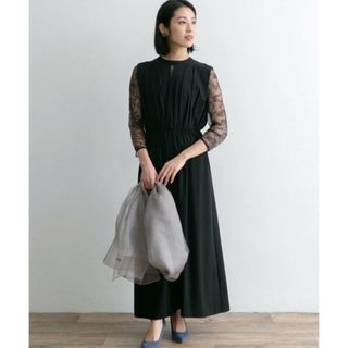 新品☆アーバンリサーチ ハイネックレースタックドレス ワンピース 新品☆アーバンリサーチ ハイネックレースタックドレス ワンピース