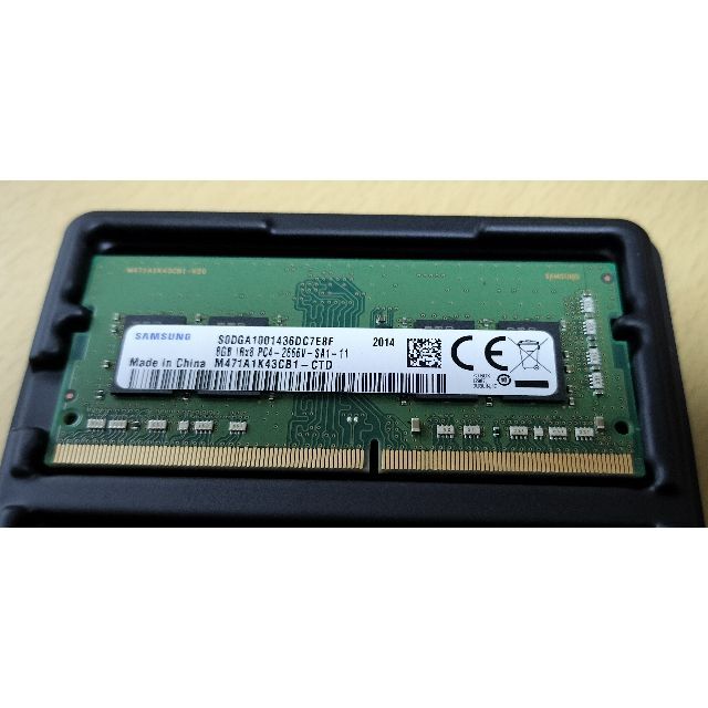 SAMSUNG 8GB×2枚 計16GB PC4-2666V ノート用メモリ 2