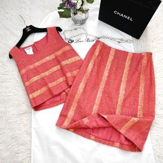 再度大幅値下げ！美品✨CHANELツイードスーツ　セレモニー上品スーツ