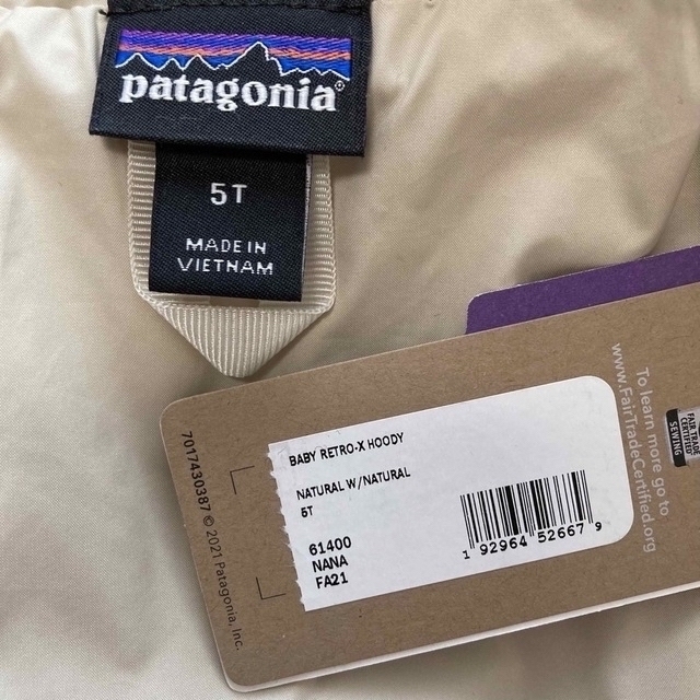 patagonia(パタゴニア)のパタゴニア 5T キッズ レトロX・フーディ N キッズ/ベビー/マタニティのキッズ服女の子用(90cm~)(ジャケット/上着)の商品写真