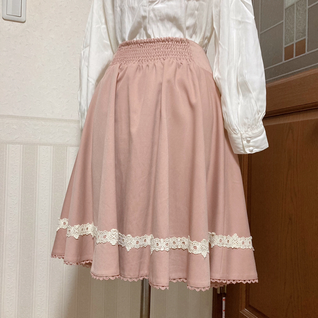 axes femme(アクシーズファム)のアクシーズ★りぼんフレアスカート レディースのスカート(ひざ丈スカート)の商品写真