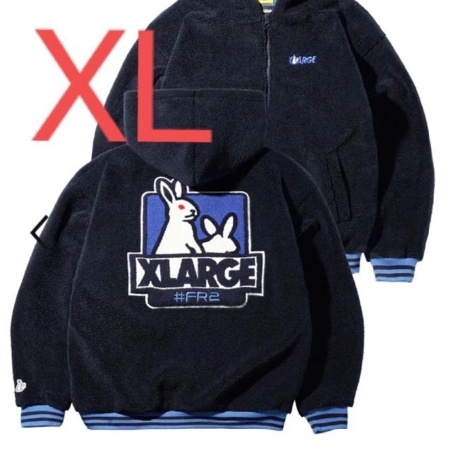 XLARGE × FR2 Boa Hoodie ボアフーディ XLサイズ