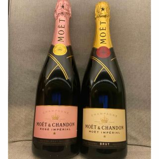 モエエシャンドン(MOËT & CHANDON)のモエシャンドン　白ブリュット＆ロゼ　2本セット　750ml(シャンパン/スパークリングワイン)