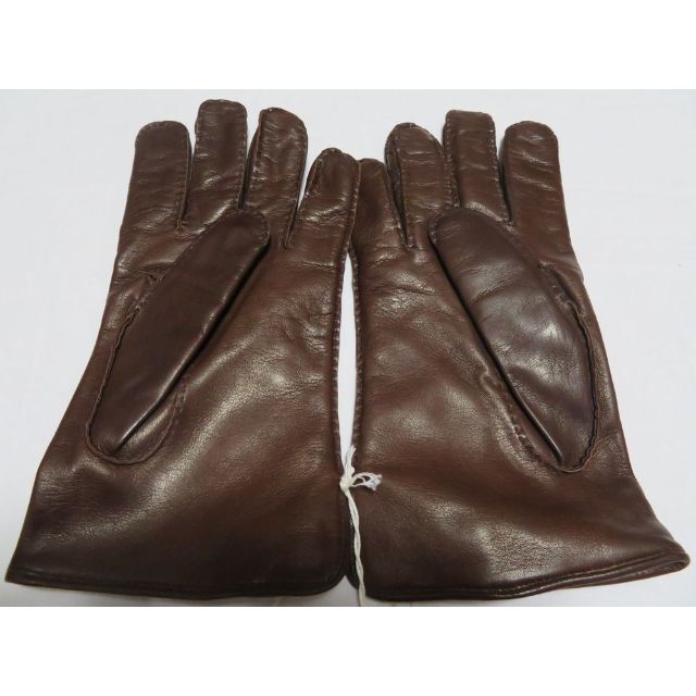 Gloves(グローブス)の■新品【グローブス/GLOVES(伊)】極上レザーグローブ レザー×カシミア茶9 メンズのファッション小物(手袋)の商品写真