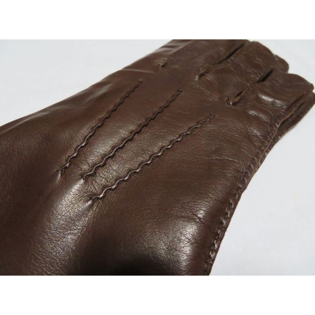 Gloves(グローブス)の■新品【グローブス/GLOVES(伊)】極上レザーグローブ レザー×カシミア茶9 メンズのファッション小物(手袋)の商品写真