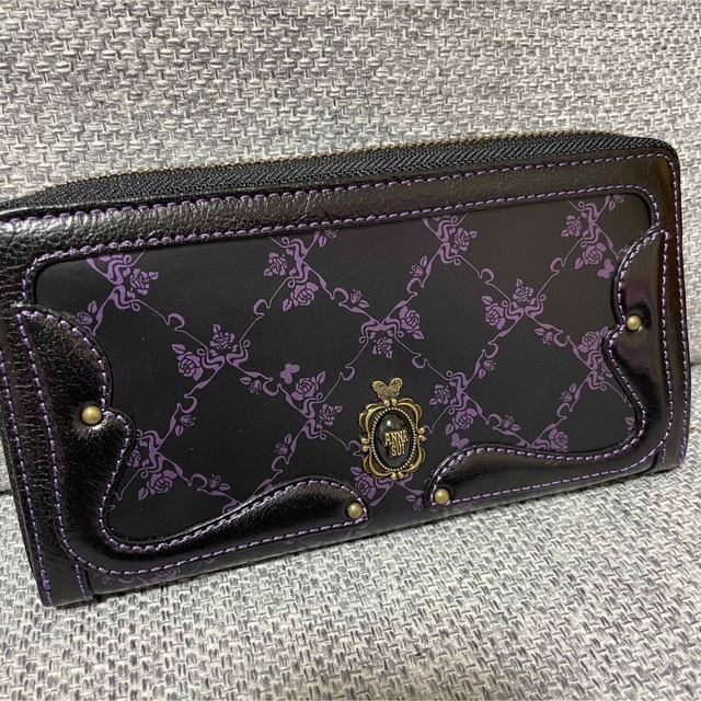 一度使用のみ】ANNA SUI 財布 スイノワール パープル 紫 アナスイ www