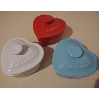 ルクルーゼ(LE CREUSET)のル・クルーゼ　ハートのラムカン　3つ(食器)