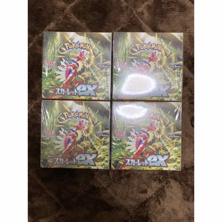 ポケモン(ポケモン)のスカーレットex シュリンク付き4ボックス(カード)