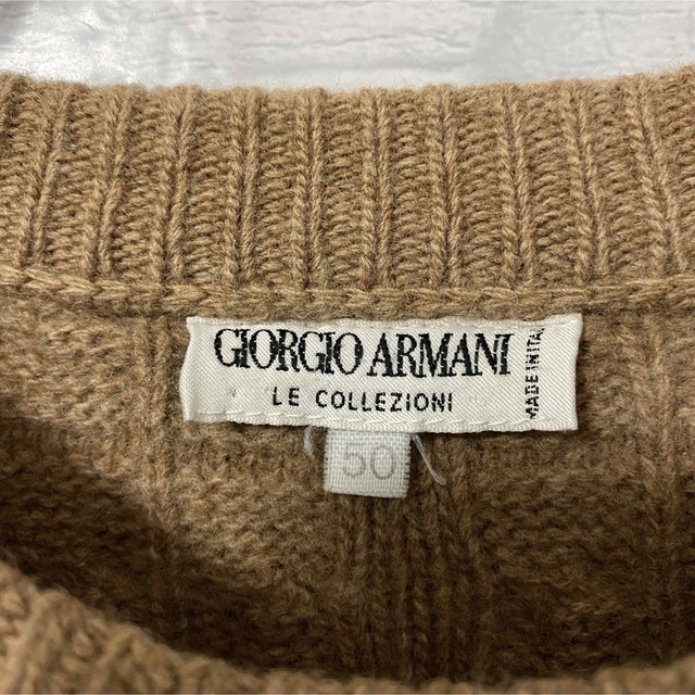 【希少】90s GIORGIO ARMANI アルマーニ 白タグ ニット