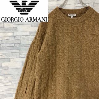 【希少】90s GIORGIO ARMANI アルマーニ 白タグ ニット