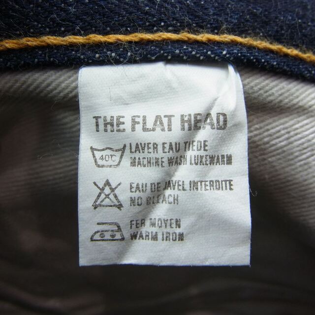 THE FLAT HEAD(フラットヘッド)のTHE FLAT HEAD ザフラットヘッド 1015 レギュラー ストレート 16oz デニム パンツ インディゴブルー系 30【中古】 メンズのパンツ(その他)の商品写真