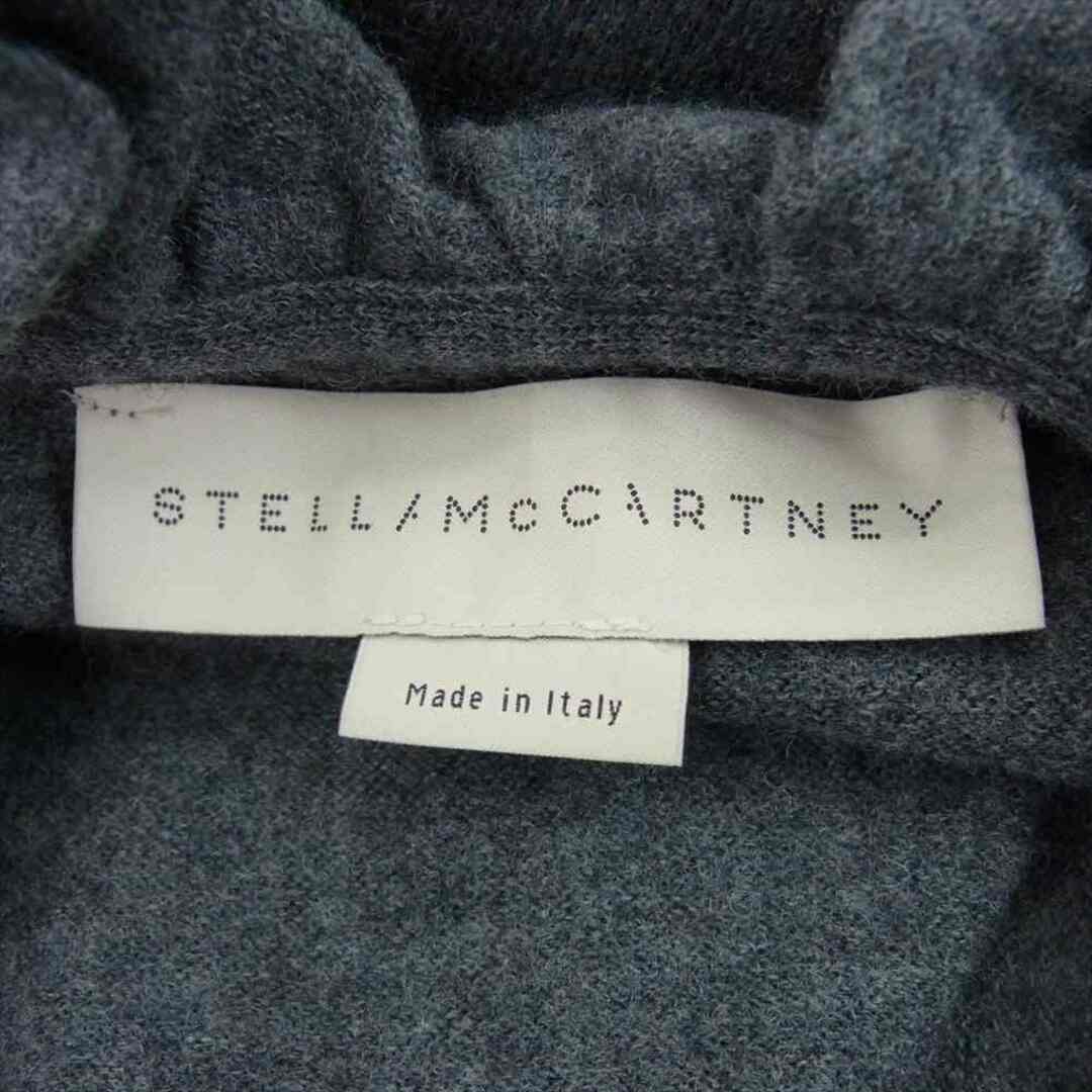 Stella McCartney(ステラマッカートニー)のStella McCartney ステラマッカートニー ニット 444177 S1723 イタリア製 フリル ウール Vネック ニット セーター グレー系 40【中古】 レディースのトップス(ニット/セーター)の商品写真