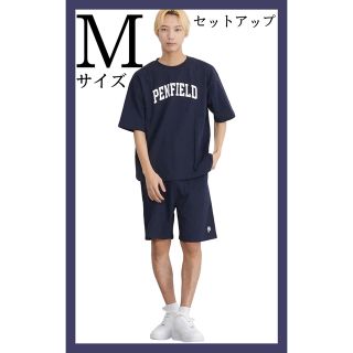 ペンフィールド(PEN FIELD)のPenfield ペンフィールド 上下セットアップ 半袖 ネイビー Mサイズ(Tシャツ/カットソー(半袖/袖なし))