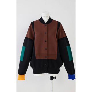 エンフォルド(ENFOLD)の【新品未使用タグ付き】ENFOLD Knit Jumper ブラウン(ブルゾン)