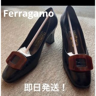 フェラガモ(Ferragamo)のFerragamo フェラガモ 太ヒールサイズ7(ハイヒール/パンプス)