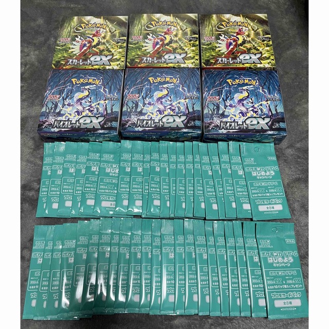 日本初の ポケモンカード スカーレットex シュリンク付き6BOX