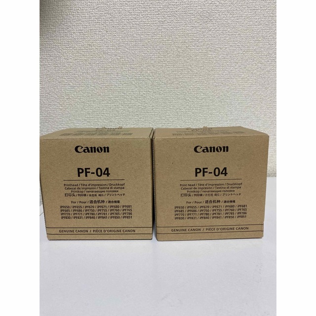 最安値挑戦！】 CANON CANON純正 IPF650 プリンター、複合 純正プリントヘッド PF-04 PF-04 