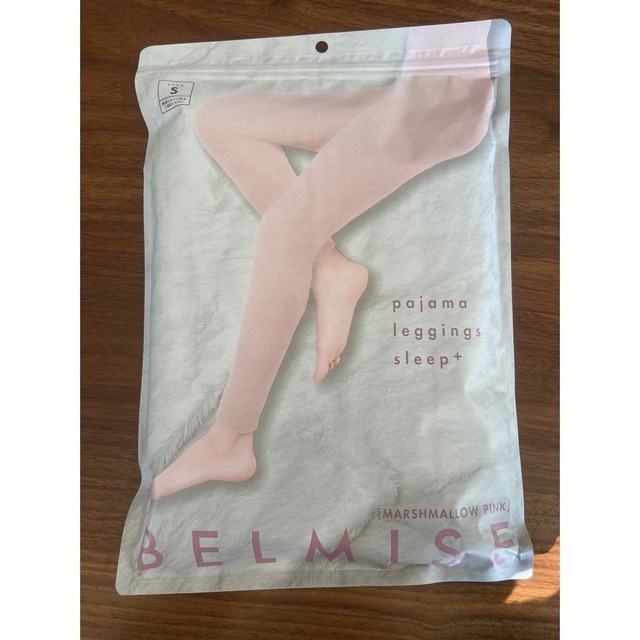 新品未使用　ベルミス　パジャマレギンス　ピンク　Sサイズ レディースのレッグウェア(レギンス/スパッツ)の商品写真