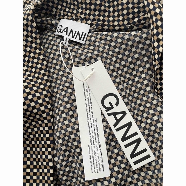 【新品】GANNI ガニー カシュクールロングワンピース