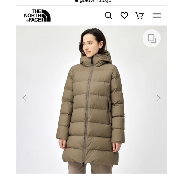 THE NORTH FACE(ザノースフェイス)のノースフェイス　ウィンドストッパーダウンシェルコート レディースのジャケット/アウター(ダウンコート)の商品写真