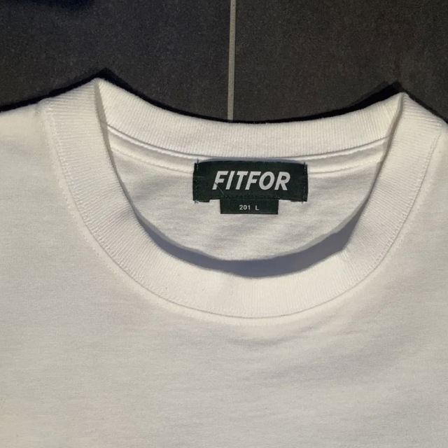 FITFOR(フィットフォー)の【美品❗️】FITFOR フィットフォー　クルーネック　コットン　Tシャツ メンズのトップス(Tシャツ/カットソー(半袖/袖なし))の商品写真